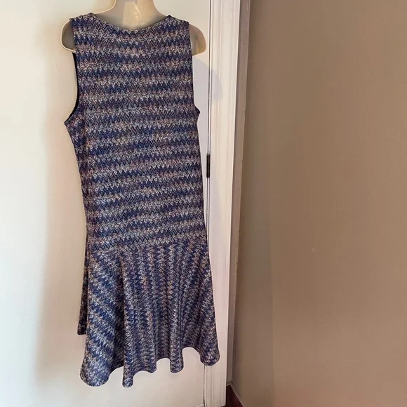Anthropologie Maeve Westwater chevron stripe knit dress. Size large. - Picture 6 of 10